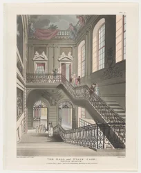 The Hall and Stair Case, British Museum, 1808. április 1., 1808. április 1.
