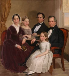 William Jervis Hough és családja, c. 1852-1853.