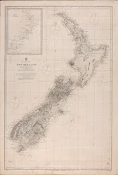 Új-Zéland térképe