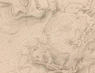 Görögország, a Peiraeus vagy Port Drako felmérése Thomas Graves parancsnok által, H.M.S. Beacon 1840, [Részlet]
