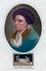 Leonhard Euler, 18. századi svájci matematikus és fizikus, 1804.