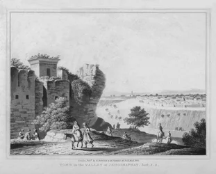 Sírja Josafát völgyében. Joel, 3.2., 1830