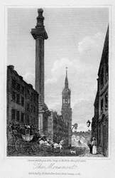 Az emlékmű, London City, 1817.