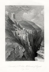 Szent Saba kolostor, Engadi vadon, Szentföld, 19. század.