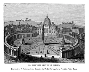 St Peters madártávlati képe, 1843