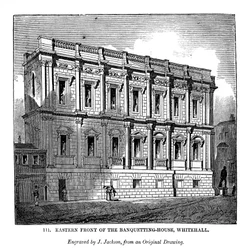 A bankettház keleti eleje, Whitehall, 1843