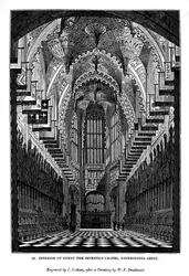 VII. Henrik kápolna belseje, Westminster Abbey, 1843
