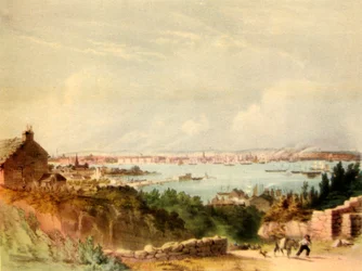 Liverpool 1846-ban, 1942-ben.