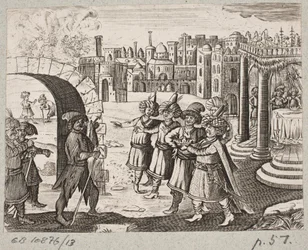 Illusztráció: Adam Olearius: „Perzsa Rosenthal, Schich Saadi zseniális költő […]”, Schleswig 1660