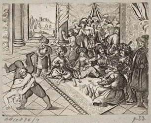 Illusztráció: Adam Olearius: „Perzsa Rosenthal, Schich Saadi zseniális költő […]”, Schleswig 1660