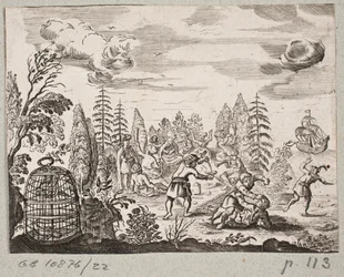 Illusztráció: Adam Olearius: „Perzsa Rosenthal, Schich Saadi zseniális költő […]”, Schleswig 1660