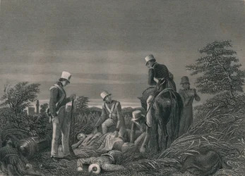 A 24. ezred színeinek megtalálása a chilianwallahi csata után, 1849. január.