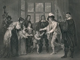 I. Károly interjúja gyermekeivel, 1649, 19. század eleje-közepe.