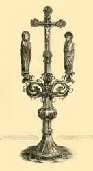 Elágazó oltárkereszt, 14-15. század, 1881.