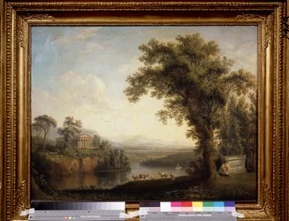 ""Antik táj a Phaethon sírjával" (Antique landscape with the Phaethon
