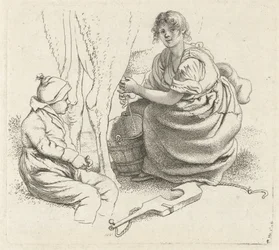 Fejő nő Tanulmánynyomatok / Etudes gravées (sorozat címe)