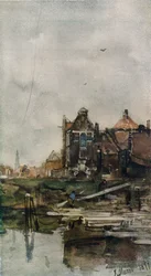 „Régi házak, Amszterdam”, 1870