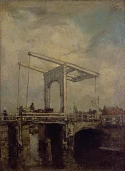 Felvonóhíd egy holland városban, 1875