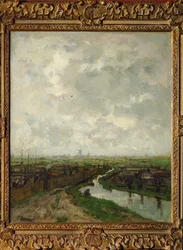 Konyhakertek Hága közelében (festmény vászonra)