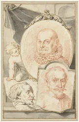 Roelant Savery, Frans Snijders és Theodoroor Rombouts portréi
