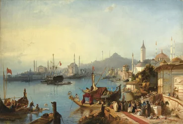 Abdülmecid szultán érkezése a Nusretiye mecsetbe, 1842