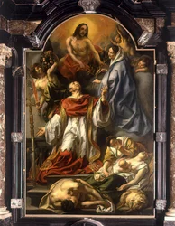 Holland: Szent Carolus Borromeus közbenjár a pestisben szenvedőkért Carolus Borromeus közbenjár a pestisben szenvedőkért