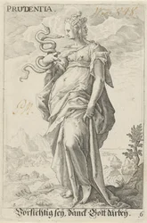 Vigyázat (Prudentia) Prudentia (cím a tárgyon)