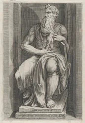 A nagyszerűség római tükre: Mózes Michelangelo szobra után, 16. sz..., 16. század.