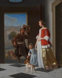 Halkereskedő az ajtóban, 1663 (olaj, vászon a táblán)
