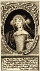 Sophie Louise Württemberg-Stuttgart portréja 1642-1702,... őrgróf, 1672.