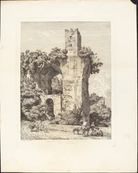 Arco della Toretta vagy a Claudia víz része, az Arciban, Tivoli közelében