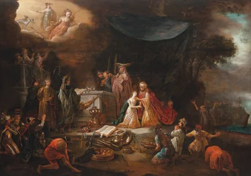 Iphigenia áldozata (olaj a panelen)