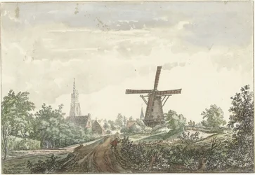 Kilátás a Leusden út Amersfoort felé