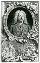 George Frederick Handel portréja, 1768