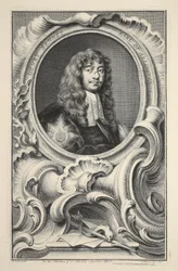 Henry Bennet, Arlington grófjának portréja, illusztráció a „Heads of Illustrious Persons of Great Britain”, pub. Írta: Knapton, London, 1742
