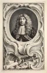 John, Lauderdale hercegének portréja, illusztráció a „Heads of Illustrious Persons of Great Britain”, pub. Írta: Knapton, London, 1742