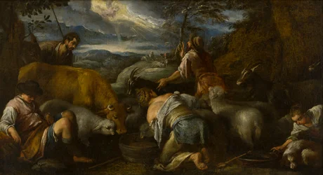 A Pásztorok Angyali üdvözlete, 1530-92 körül (olaj, vászon)