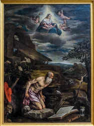 Szent Jeromos a sivatagban