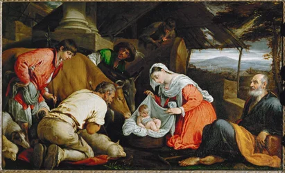 A pásztorok imádása (festmény vászonra)