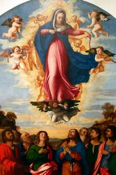 A Szűz mennybemenetele, Palma il Vecchio Serina 1513 (festmény)