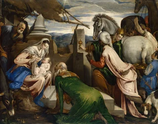 A mágusok imádása, 1555 körül