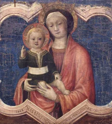 Szűz és gyermek, 1448.