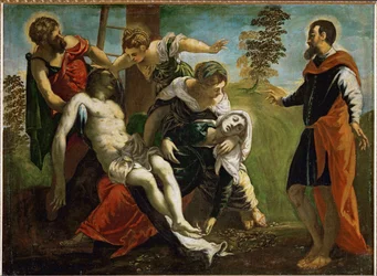 Leereszkedés a keresztről Szent Máriával és Magdalai Máriával (festmény, vászon)