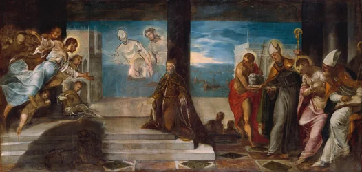 Alvise Mocenigo dózsa bemutatta a Megváltónak, 1577 körül