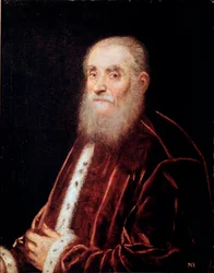 A velencei szenátor portréja Jacopo Robusti dit Tintoretto festménye