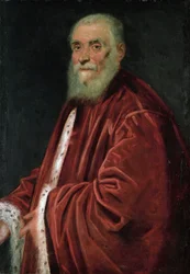 Marco Grimani (1494-1544) szenátor portréja, Tintoretto, Jacobo (1518-1594). Olaj, vászon, c. 1580. Méretek : 96x60 cm. Művészettörténeti Múzeum, Bécs