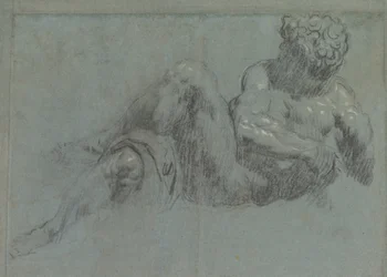 Tanulmány Michelangelos Giorno után, 1550-55 körül (kréta papíron)
