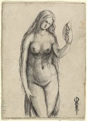 Meztelen nő, kezében egy tükör allegóriája Vanitasról, c. 15031504.