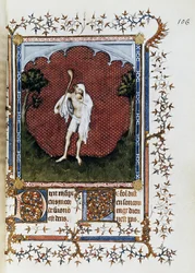 A tömeg, Jacquemart de Hesdin (1348-1413) miniatűrje a Jean de France Petites Heures-ből, Berry herceg, 1386 körül