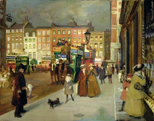 Sloane Street, London, 1908-09 körül (olaj, vászon)